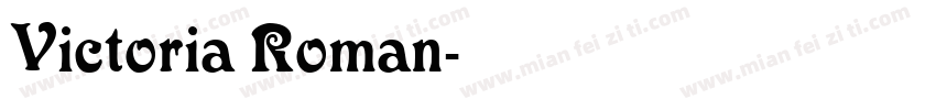 Victoria Roman字体转换